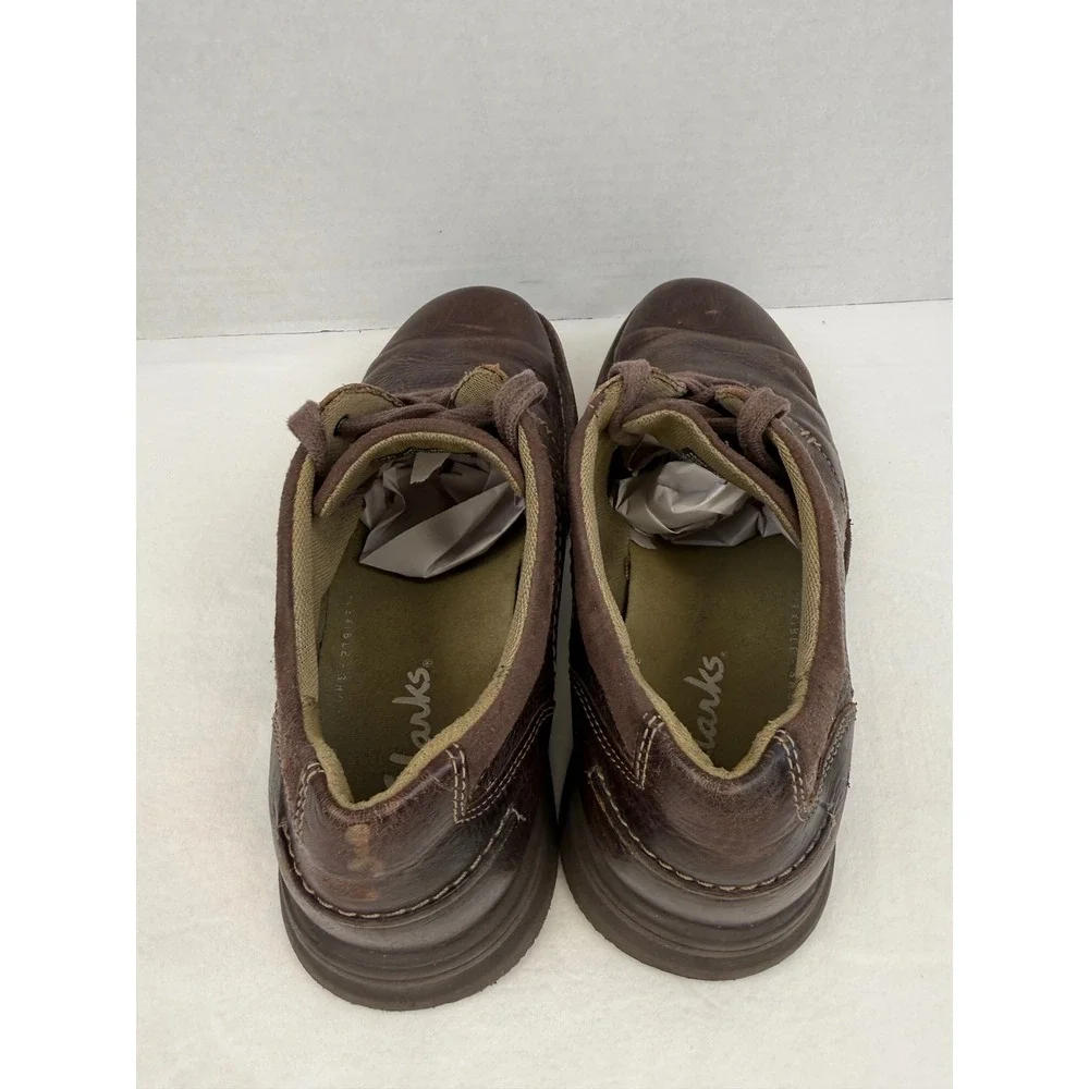 Vintage Y2k Clarks Mens 66255 Brown Leather‎ Lace Up Oxford Shoes Size 9M